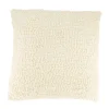 Coussin en tissu bouclette crème 45x45cm