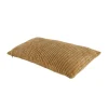 Coussin en tissu cotelet brun 30x50cm
