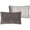Coussin en tissu taupe 50x80cm - Harlow