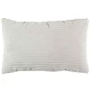 Coussin grosse cotes flanelle en textile gris 30x50cm