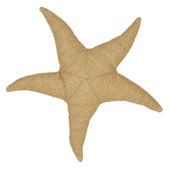 Coussin étoile de mer en tissu naturel 60x60cm