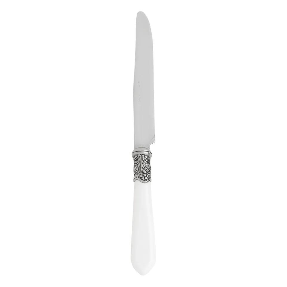 Couteau en inox blanc - baroque