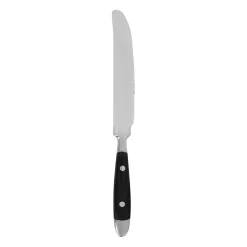 Couteau en inox et bakelite noir - alrick