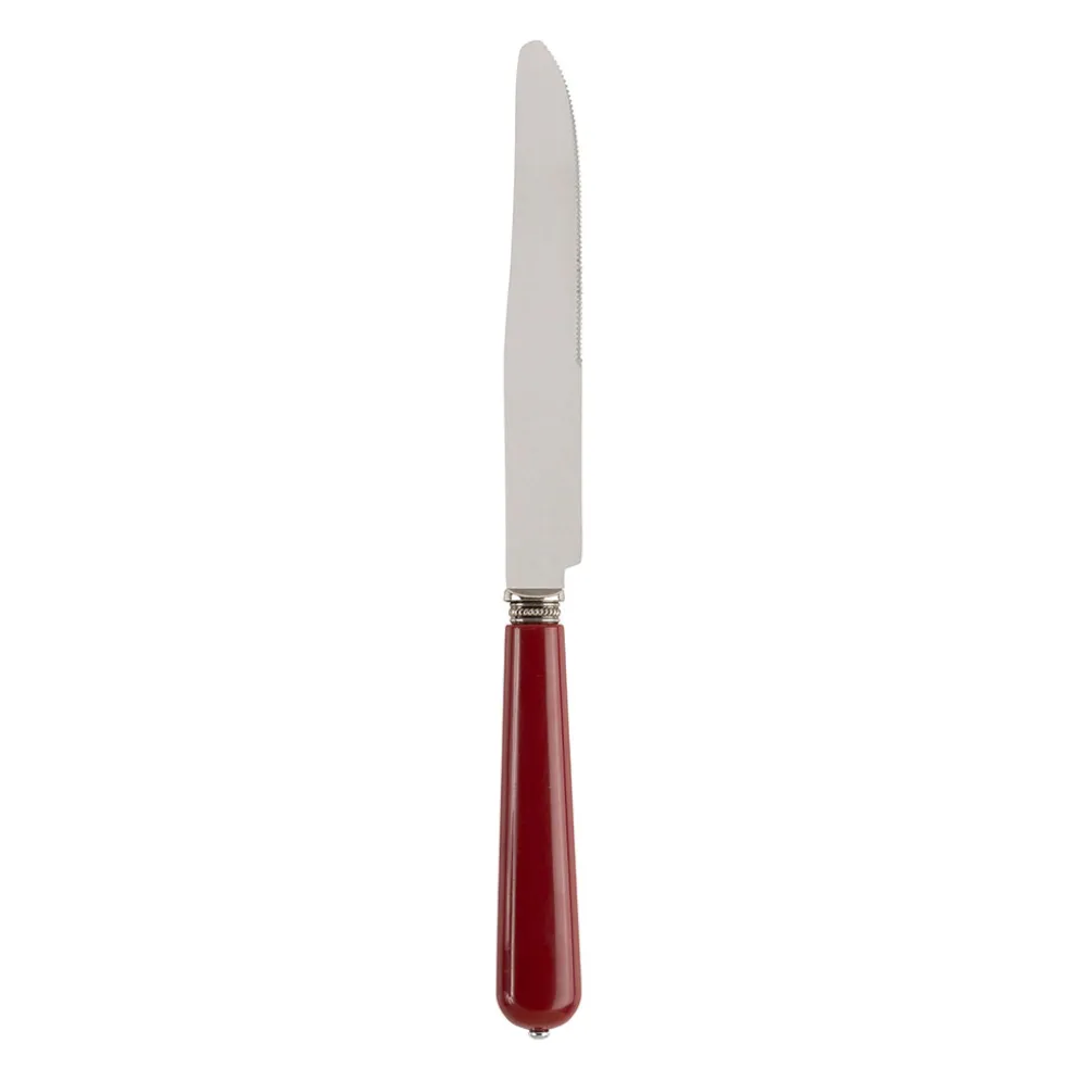 Couteau lucie rouge en inox