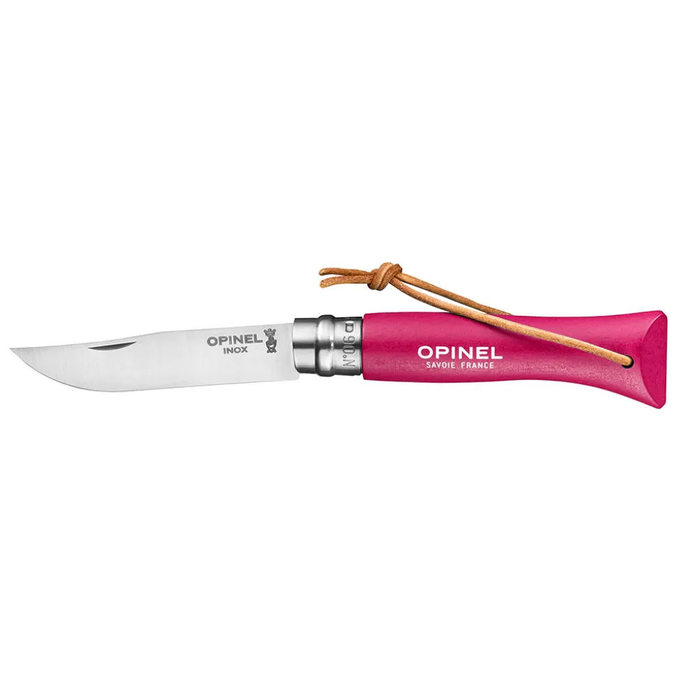 Couteau n°6 vri baroudeur framboise - opinel