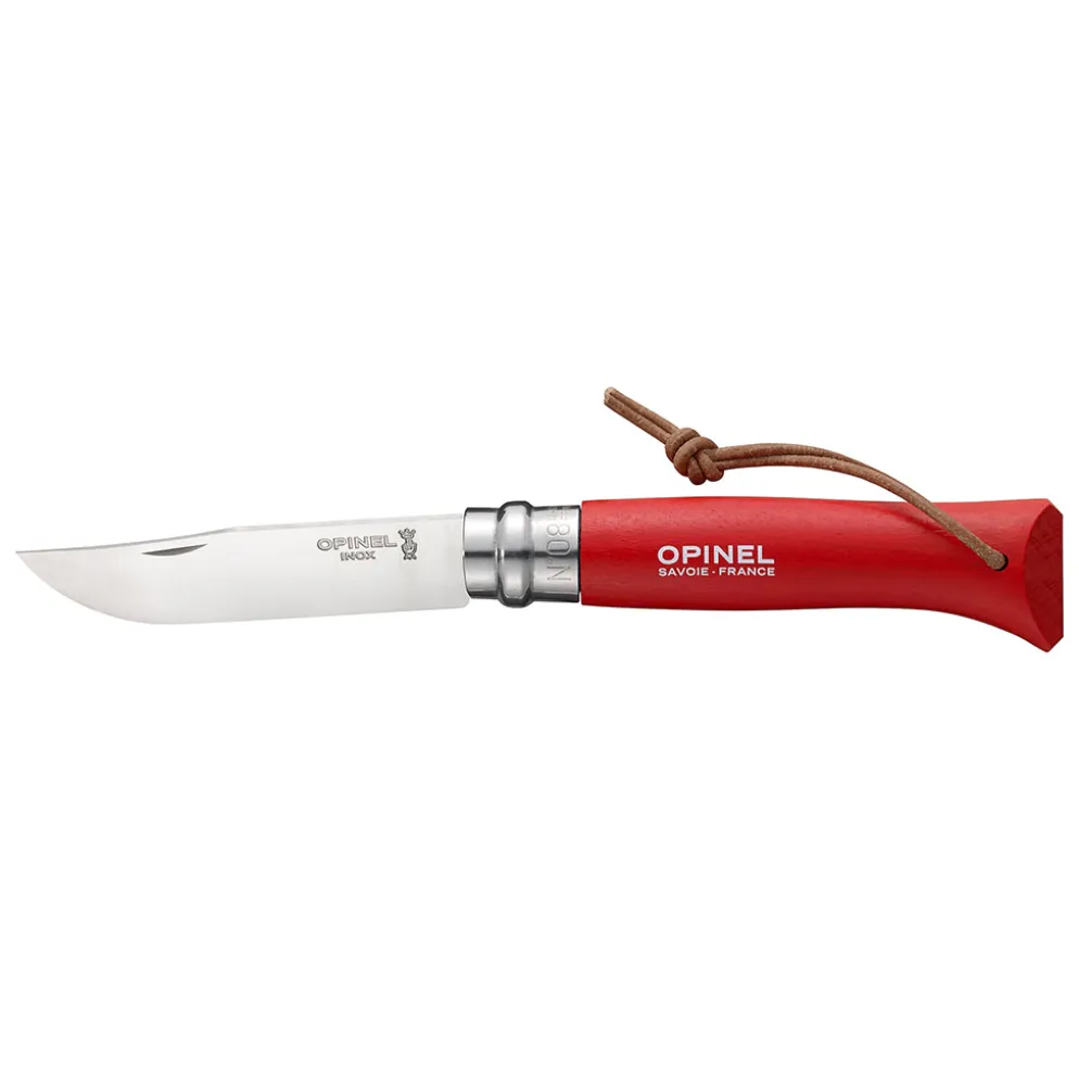 Couteau n°8 vri baroudeur rouge - opinel