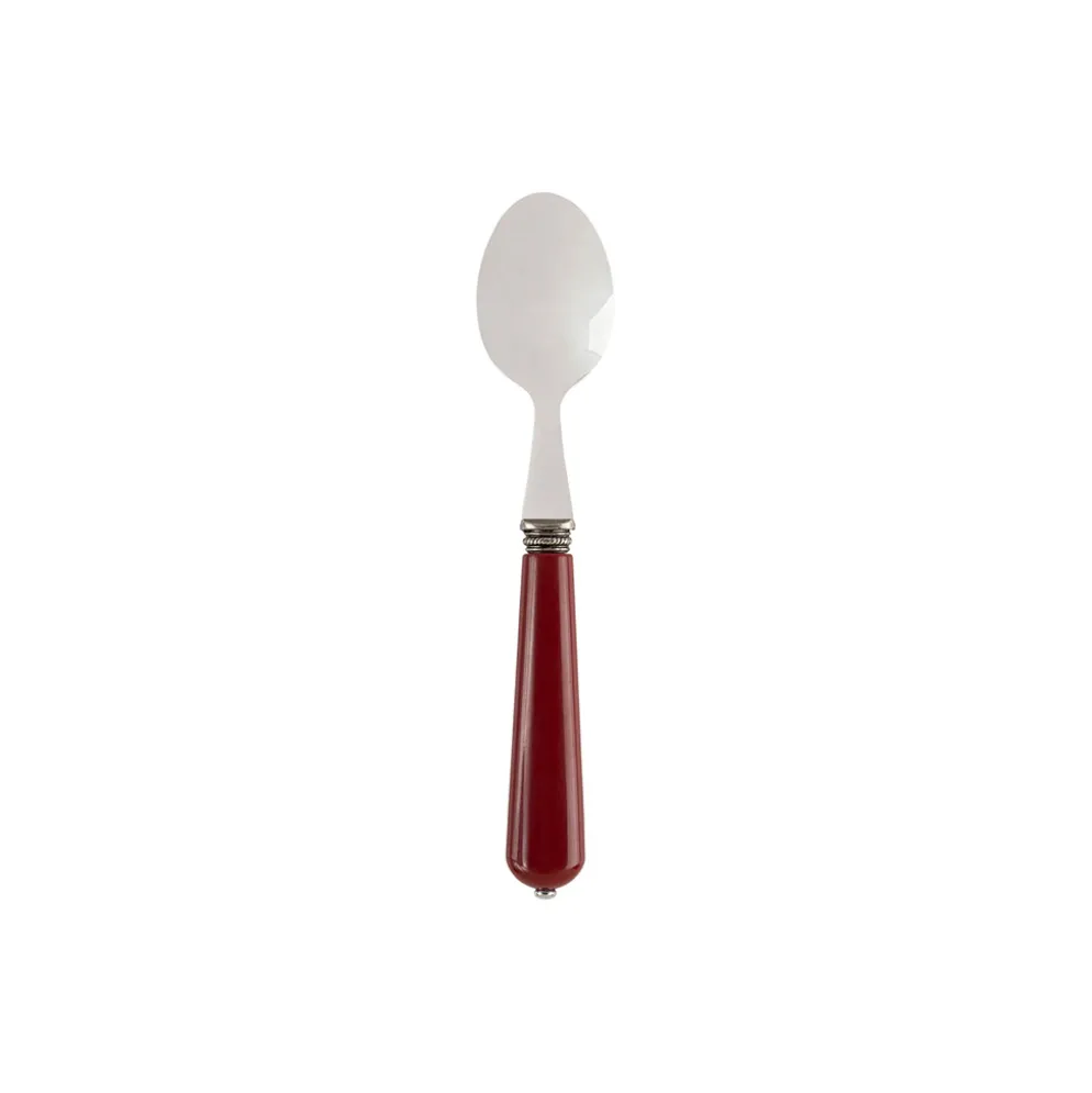 Cuillere cafe lucie rouge en inox