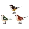 Déco oiseau x3 en fer multicolore - Campagne