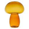 Décoration champignon en verre ambre H15,5cm - Dilacia