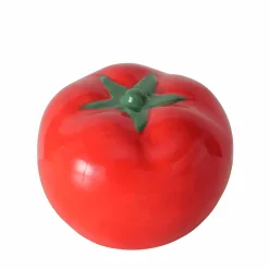 Décoration tomate en céramique rouge h6cm