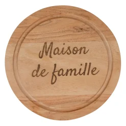 Dessous de plat "Maison de famille" en acacia d20cm - Dalbert