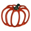 Dessous de plat potiron en fonte orange 19x15cm