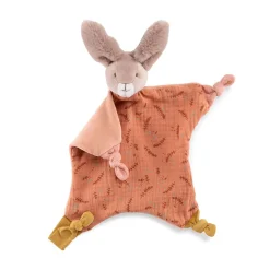 Doudou lapin en coton argile - Trois petits lapins