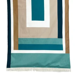 Drap de plage en coton jade 90x170cm - Kikoy
