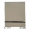 Drap plage en coton kaki 90x180cm - Tuitti