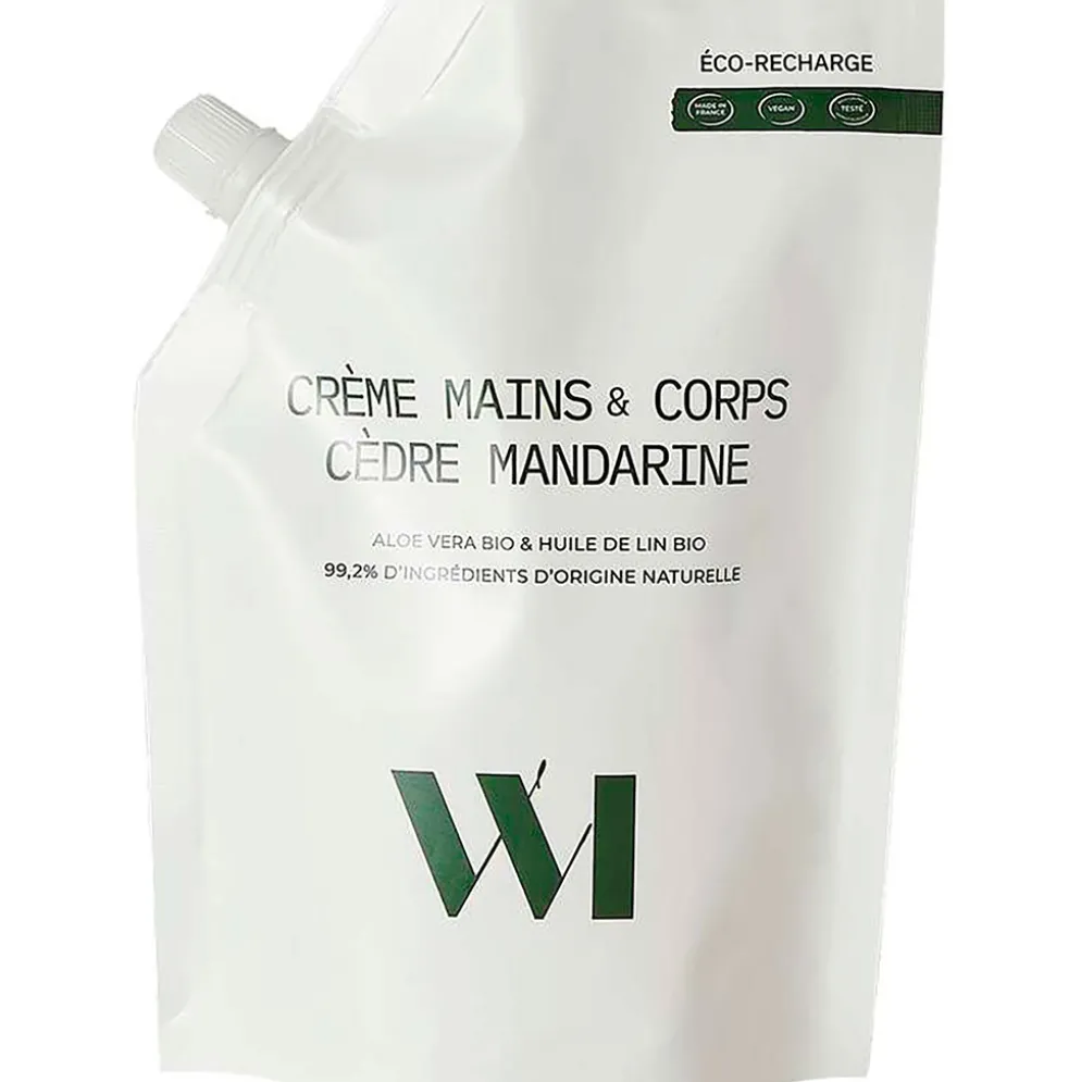 Eco recharge crème mains & corps cèdre mandarine 500ml