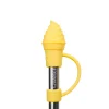 Embout glace pour paille de Travel cup en silicone jaune