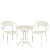 Ensemble table et chaises de jardin en fer blanc - Marseille