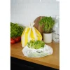 Essoreuse à salade en coton rayé jaune clair et blanc