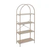 Etagères arche 4 niveaux en bois blanc h142cm - Terranova