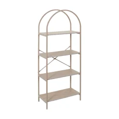Etagères arche 4 niveaux en bois blanc h142cm - Terranova