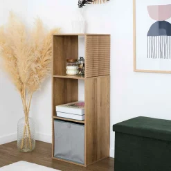 Etagères modules 3 cases en bois h99cm - Tiphaine
