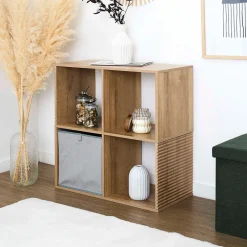 Etagères modules 4 cases en bois h66cm - Tiphaine
