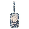 Etiquette bagage en coton bleu - Flaura