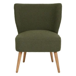 Fauteuil bouclette vert - Eleonor