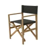 Fauteuil de jardin pliant en bois d'acacia anthracite - Liverno
