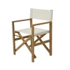 Fauteuil de jardin pliant en bois d'acacia beige - Liverno