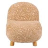Fauteuil en tissu orange - Belly