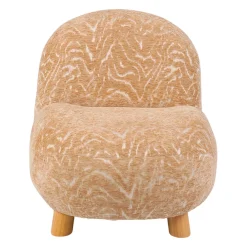 Fauteuil en tissu orange - Belly