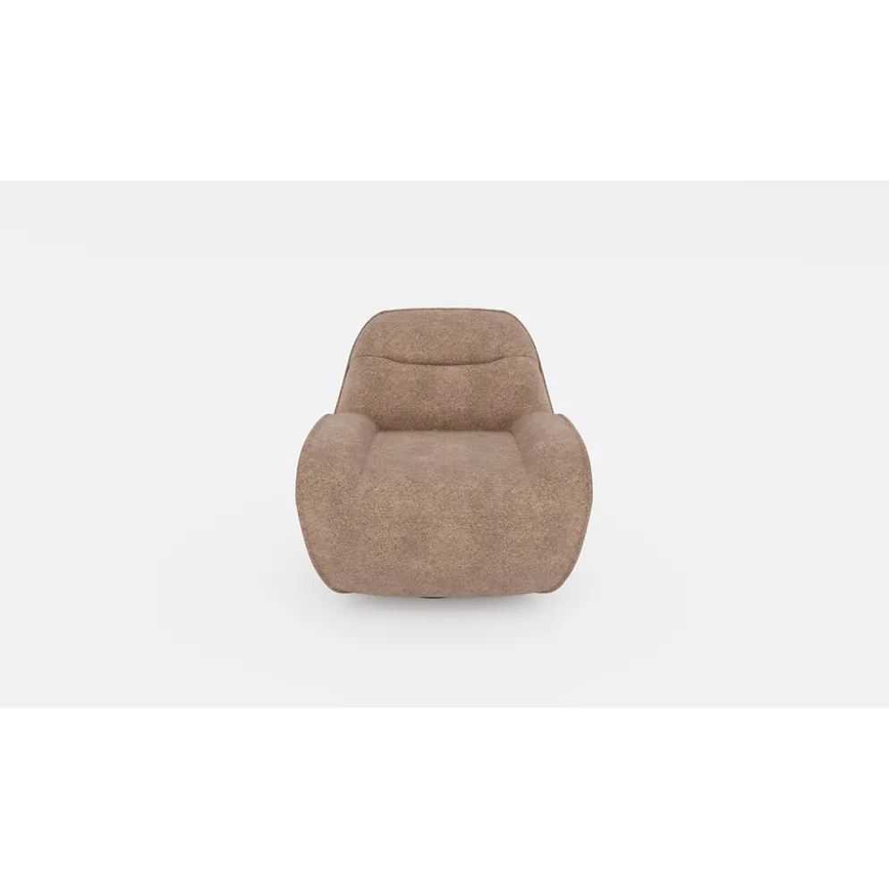 Fauteuil Korgan - Tissu Bouclé - Raven Marron mocca