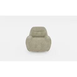 Fauteuil Korgan - Tissu Bouclé - Raven Vert kaki