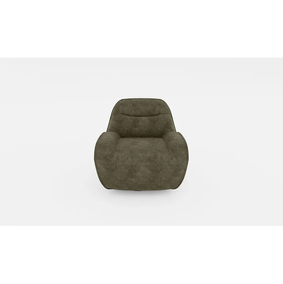 Fauteuil Korgan - Tissu Chenille - Perfect Vert Kaki