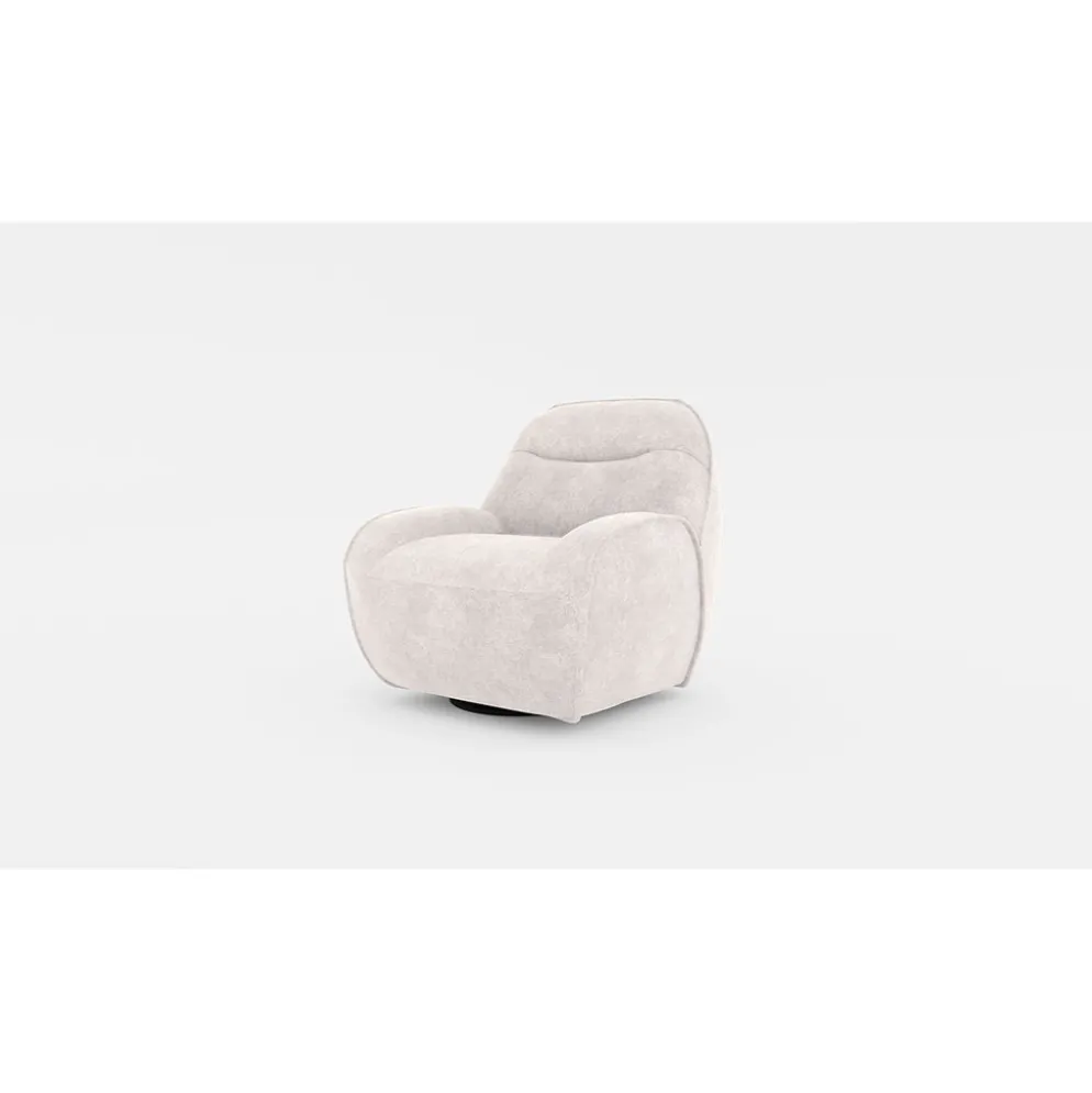 Fauteuil Korgan - Tissu Chenille - Perfect Ecru