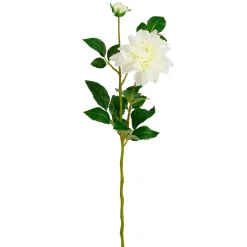 Fleur artificielle dalhia crème h69cm