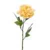 Fleur artificielle pivoine jaune h77cm
