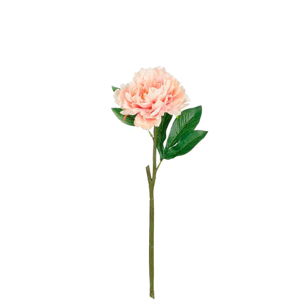 Fleur artificielle pivoine rose h43cm