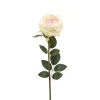 Fleur artificielle rose crème h65cm