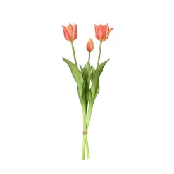 Fleur artificielle tulipe pêche h48cm