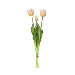 Fleur artificielle tulipe jaune h48cm