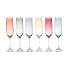 Flûtes à champagne x6 en cristallin multicolore 19cl - Lumen