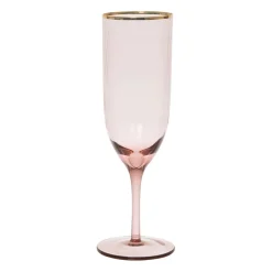 Flute en verre figue et doré 25cl - Funny