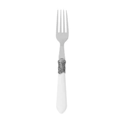 Fourchette en inox blanc - baroque