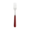 Fourchette lucie rouge en inox