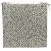 Galette de chaise extérieure en coton vert 40x40cm - Cueillette