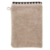 Gant de toilette en coton couleur lin 15x21cm - Issey