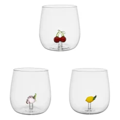 Gobelet fruit x3 en verre borosilicate 40cl - Colorea